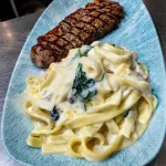 Bife com Fettuccine